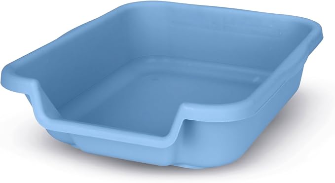PuppyGoHere Dog Litter Box, Blue Color, Small Size, Durable & Pet Safe Puppy Litter Box, Indoor Open Top Entry Dog Litter Pan, Comfortable for Dogs, Great for Small Dogs up to 6 lbs