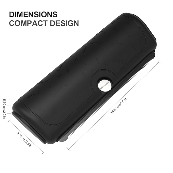 Deshedding Dog Brush for Shedding Control, Short Hair Dog Brush with Stainless Steel Shedding Blade, Grooming Brush for Dogs Cats and Horses with Ergonomic Non Slip Handle, for Short to Medium Coats