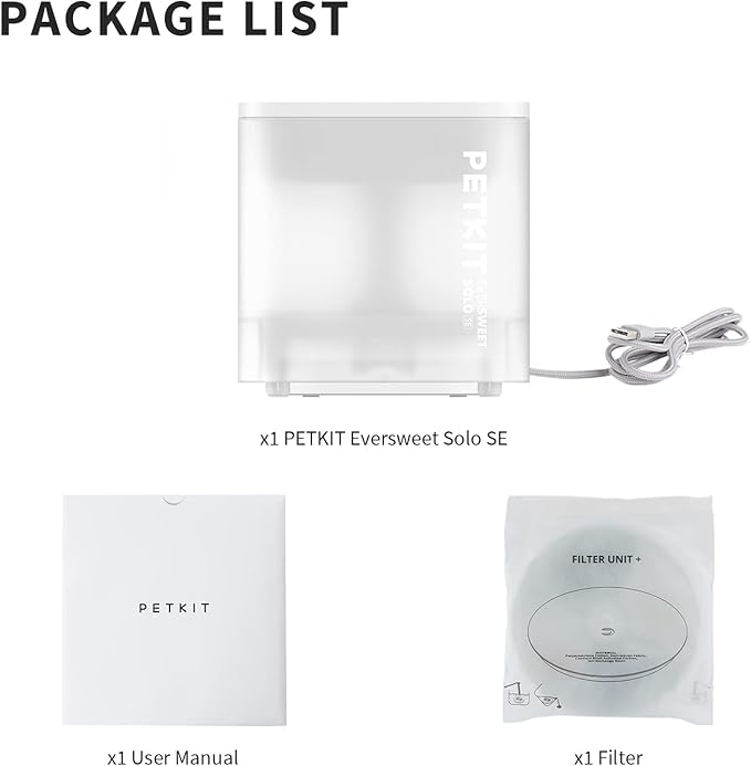 PETKIT New Cat Water Fountain with Wireless Pump, Ultra Quiet 65oz/1.85L Pet Water Fountain for Cats and Dogs Inside, Detachable Design Easy to Clean and Assemble, Filters Included