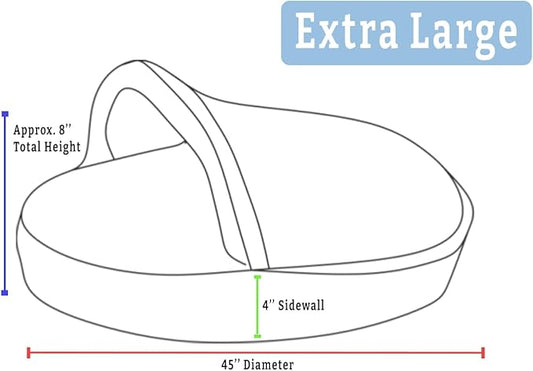 Snoozer Luxury Cozy Cave Pet Bed, Wag Collection, Extra Large - Ramey Gray