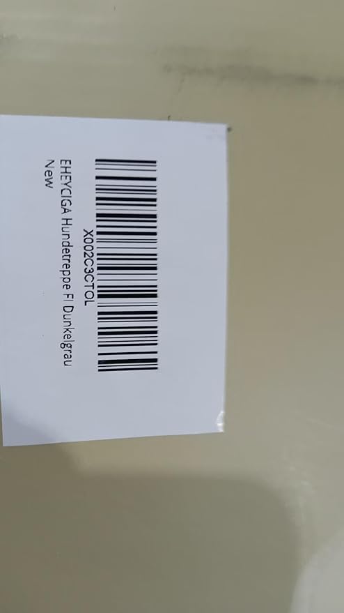 EHEYCIGA Curved Dog Stairs Ramp for High Beds 22.6" H, 5-Step Dog Steps for Small Dogs and Cats, Pet Stairs for High Bed Climbing, Non-Slip Balanced Pet Step Indoor, Grey