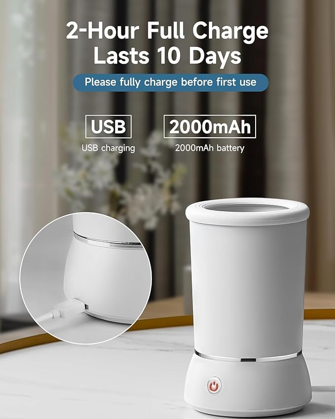 Automatic Dog Paw Cleaner for Dogs,Electric Dog Foot Paw Washer Cup and Massager,2 Speeds for Thorough Cleaning and USB Rechargeable,Pet Paw Feet Cleaner for Small Medium Dogs Cats (Blue)