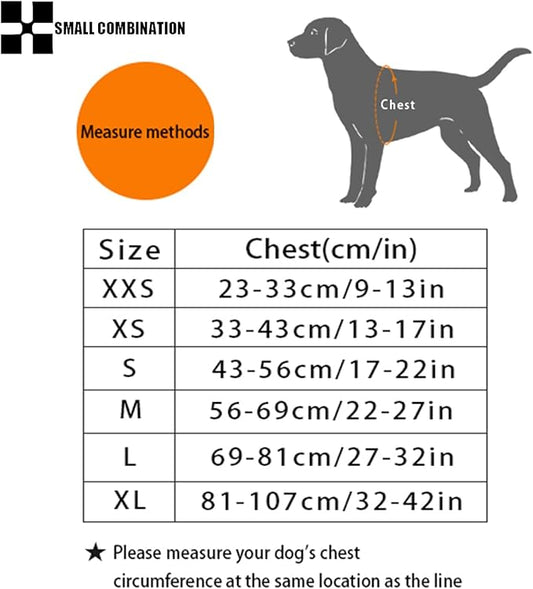 Adjustable Dog Harness with Leash, Reflective Mesh, No-Pull Design,Matching Lead Rope (Black, S)