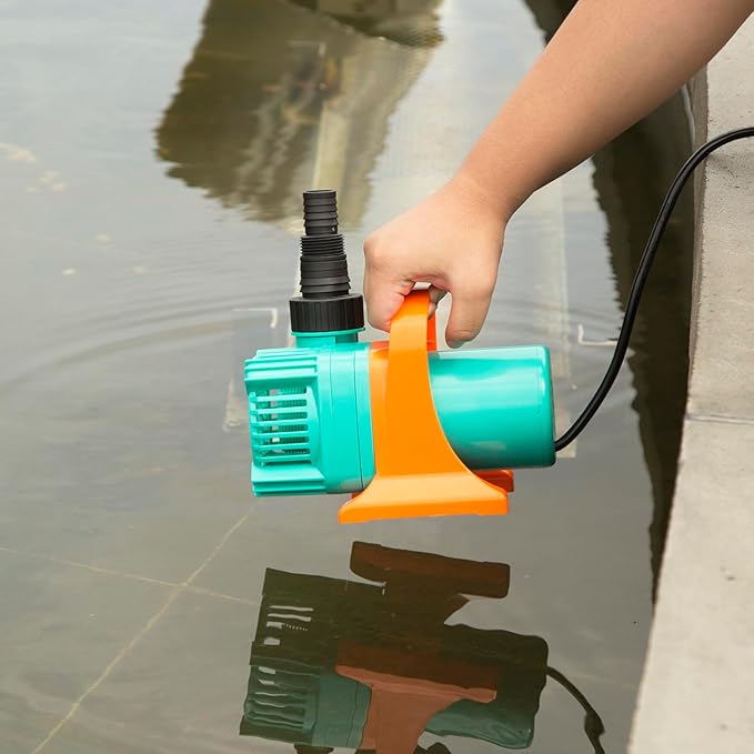 1/3HP Pond Pump, 3300GPH Waterfall Pump with Protective Mesh Filter for Koi Pond Pool Waterfall Fountains Fish Tank and Aquarium…