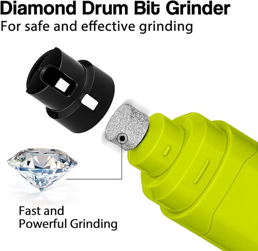 Casfuy Dog Nail Grinder Upgraded - Professional 2-Speed Electric Rechargeable Pet Nail Trimmer Painless Paws Grooming & Smoothing for Small Medium Large Dogs & Cats (Green)