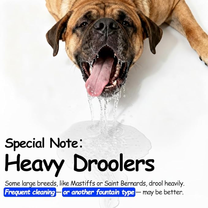 3 Gallon Dog Water Fountain for Large Dogs, 12L Stainless Steel Pet Water Fountain Inside, Automatic Dog Water Bowl Dispenser Dog Drinking Fountain with 2 Filters for Multiple Pets