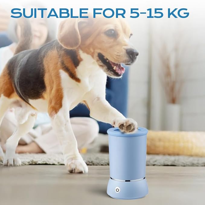 Automatic Dog Paw Cleaner 2025 New Dog Paw Cleaner Cup, Dog Paw Cleaner with USB Rechargeable, Paw Cleaner for Small Medium Large Breed Dogs Cats/Dogs (White)