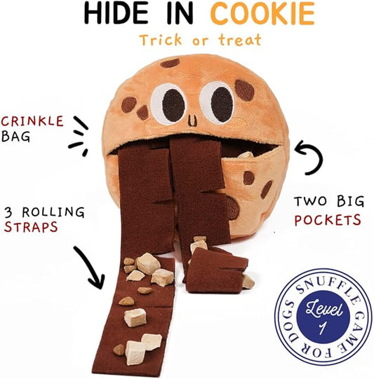 CHEWFFON Dog Toys, Puppy Birthday Toy, Dog Puzzle Toys, Interactive Dogs Toys, Puppy Plush Chew, Dogs Treat Dispensing Toys, Pets Halloween Enrichment Toy for Small, Medium and Large Pets