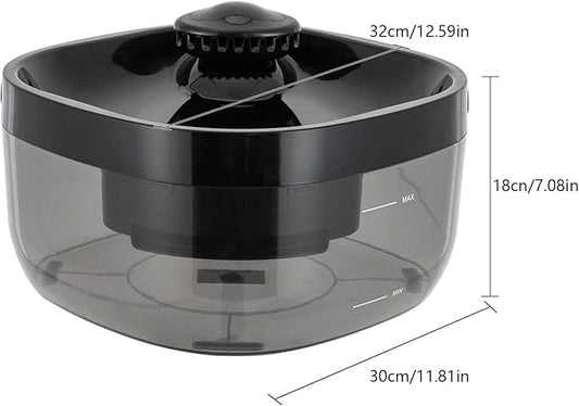 Pet Water Fountain, 7L/1.85gal Automatic Cat Drinking Fountain with 2 Filter Elements for Cats, Dogs, Multiple Pets