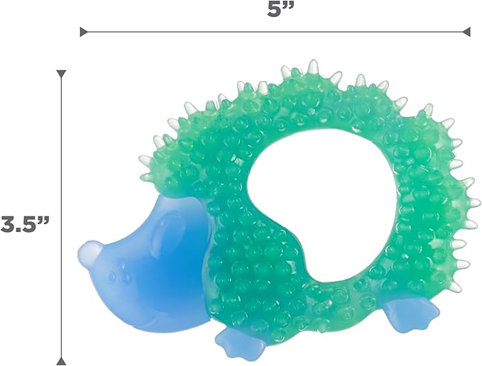 Outward Hound Cutie Chewies Hedgehog Dental Dog Chew Toy, Blue