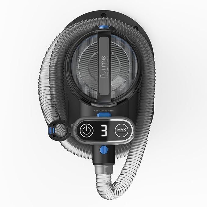 FurMe Original Pet Grooming Vacuum Kit - Cat & Dog Grooming Kit for Easy Pet Care at Home, Quiet & Safe Dog Hair Remover Machine with Brush, Clipper, Shedding & Cleaner Tools & 1L Canister