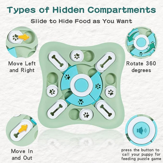 Dog Puzzle Toys Set,Interacive Slow Feeder for Cat,Dog Lick Mat with Suction Cups,Pet Enrichment Toys from Small to Medium