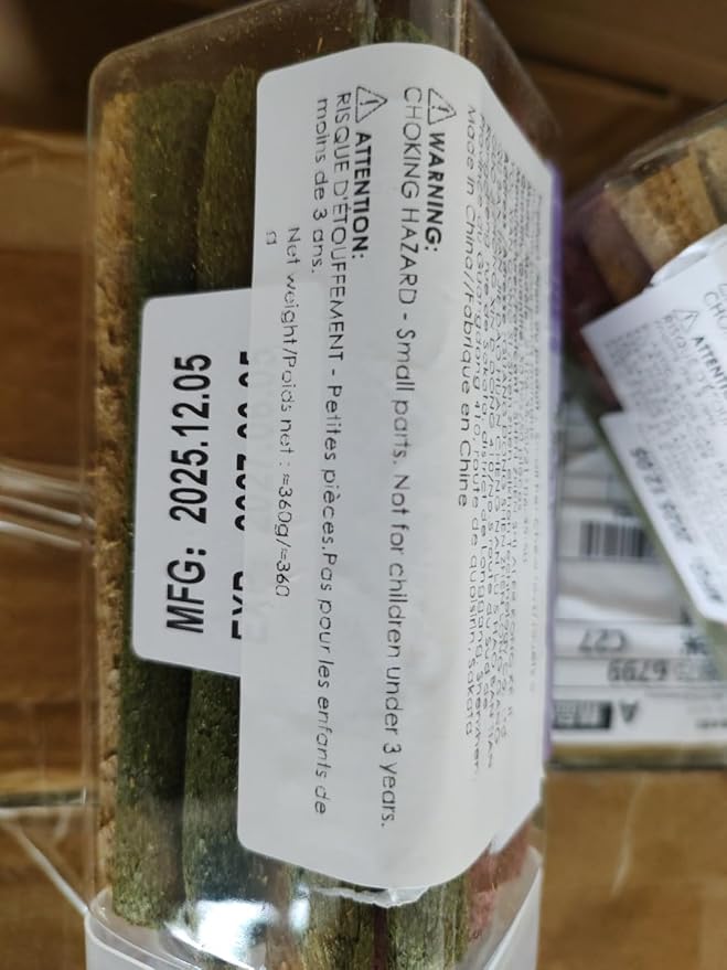 ERKOON Timothy Hay Sticks,Rabbit Chew Toys for Teeth Natural Molar Sticks Rabbits Treats for Bunnies, Chinchilla Guinea Pigs, Gerbil, Hamster (50 Pcs)