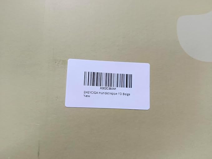 EHEYCIGA Curved Dog Stairs Ramp for High Beds 19.7" H, 4-Step Dog Steps for Small Dogs and Cats, Pet Stairs for High Bed Climbing, Non-Slip Balanced Pet Step Indoor, Beige