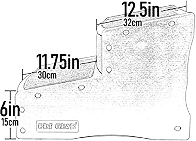 Pet Gear Easy Step II Extra Wide Pet Stairs, 2 Step for Dogs/Cats up to 200 pounds, Removable/Washable Carpet, Easy Assembly (No Tools Required), Fog