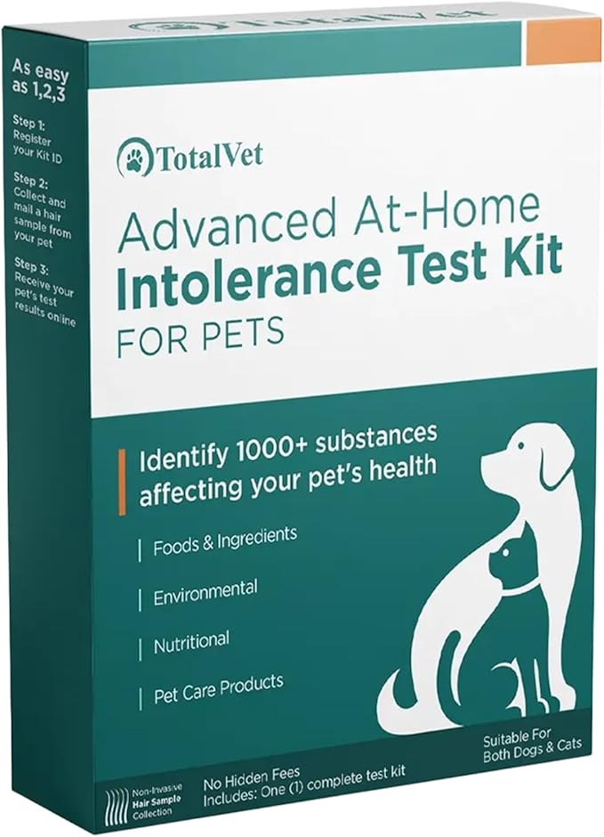 Dog Allergy +1000 Food & Nutritional Sensitivity Test, Pet Intolerance Kit at Home — Advanced Complement to DNA Tests for Complete Pet Wellness