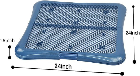 petphabet Training Pad Holder Floor Protection Dog Pad Holder Mesh Training Tray (L-24"x24")…