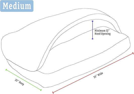 Snoozer Pet Products Luxury Rectangle Cozy Cave Dog Bed with Microsuede, Showdog Collection, Medium, Palmer Indigo