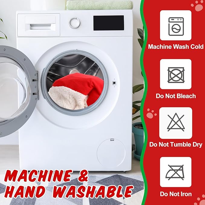 Self Heating Cat Sleeping Bag Self Warming Cat Cave Heated Pad Cozy Soft Winter Washable Wrap Red and Green Pet Sleeping Pouch Snuggle Sack for Puppy Dog Kitten, 24 x 21 Inch