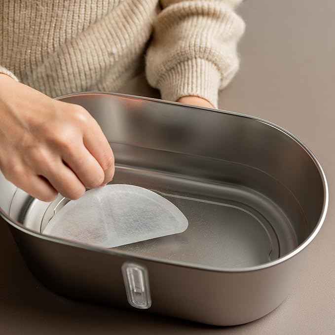 Replacement Filters for Stainless Steel Cat Water Fountain – 4 Months Set of Activated Carbon & Ion Exchange Resin for Fresh & Clean Drinking, Pack of 8 Filters