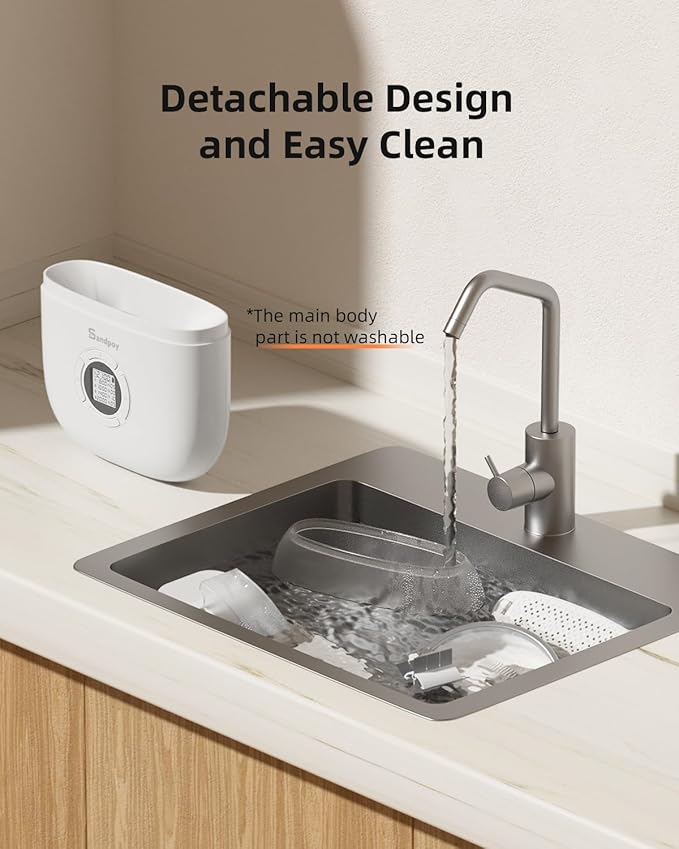 Sandpoy Hanging Rabbit Feeder, Programmable Automatic Pet Feeder with Dry Food Dispenser, Desiccant Bag and Portion Control for Rabbits Cats and Small Animals