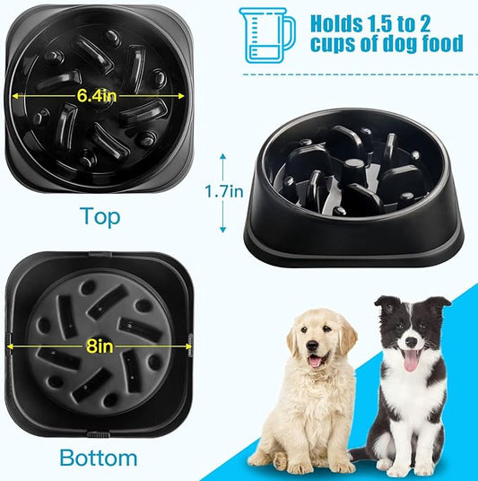 UPSKY Slow Feeder Small Dog Puzzle Bowl Feeder - Anti-Slip, Anti-Bloat, Anti-Choking