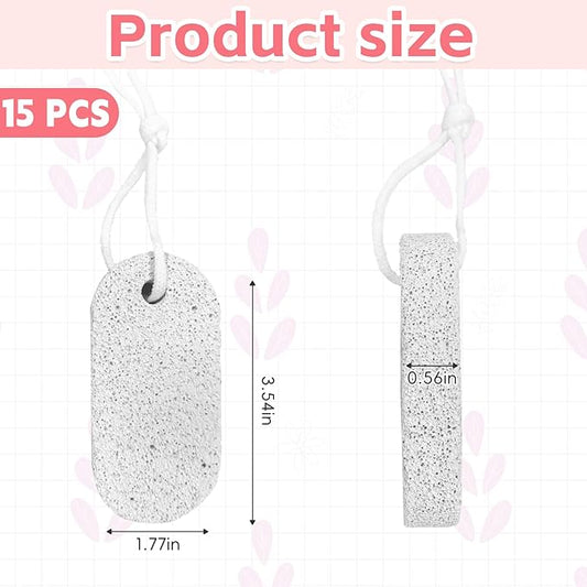 PINVNBY 15 PCS Hamster Lava Blocks, Lava Bites Chew Toys, Mineral Calcium Stone Teeth Grinding Toys for Small Animal Rabbits Guinea Pig Rats Bunny Hamsters Chinchilla