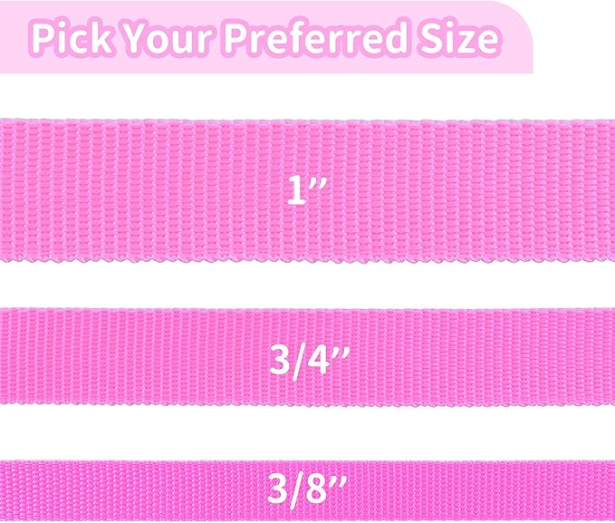 HIKISS Long Dog Leash Obedience Recall Training Agility Lead with Thickening Material for Large Dog - 15ft 20ft 30ft 50ft 100ft Training Leash(Pink 100ft)