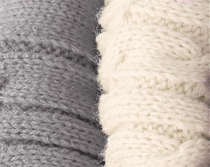 2 Pack Dog Sweaters for Small Dogs - Puppy Medium Warm Clothes in Winter, Turtleneck Pullover Design for Boy Girl Pet, Doggie, Cat, Kitten Chihuahua Bulldog Pug Beagles (XS, Grey, Beige)