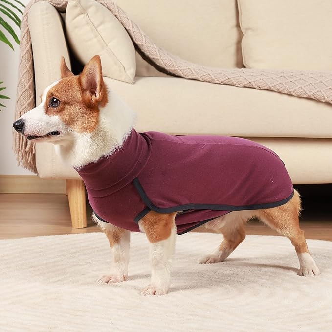 Dog Sweater Pullover Cold Weather Vest for Dogs Dog Sweatshirt & Jacket for Indoor and Outdoor Use (XX-Small, Wine red)