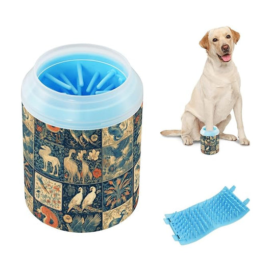 Dog Paw Cleaner Cups for Dogs Pets Foot Washer Paw Scrubber for Medium Small Cats Dogs Cleaning Cup Multicoloured Animals