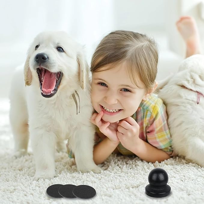 Dog Nail File,Wood Cat Nail File Boards,Pet Toenail Grinder Board, Scratcher Board Puppy Pad for Small to Medium-Sized Dogs and Cats with 3 Pcs Replaceable Sandpaper (Black)