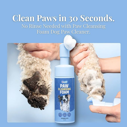 Dr. Paws Foaming Dog Paw Cleaner, Non-Toxic, pH-Balanced, Lick-Safe Paw Cleaner for Dogs, Effective Animal Washer and Feet Cleaner, Wipes for Paws and Butt, Built in Soft-Tip Head - 150ml