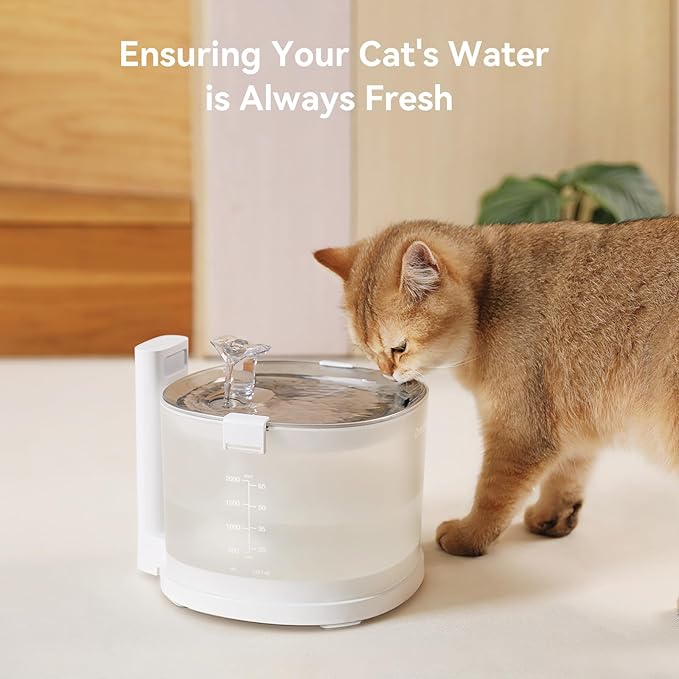 Cheerble Replacement Filters for Cheerble/Elfin E1+ & E1 Pumpless Cat Water Fountain, Six to Eight Months Set of Replacement Filters for Ultra Quiet Pet Water Fountain, White, 4 Count