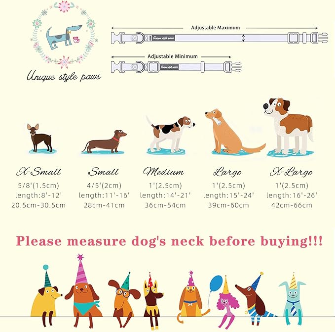 Unique Style Paws Christmas Dog Collar Plastic Buckle with Pendant Red Green Grid Cotton Puppy Collars for Small Medium Large Dogs