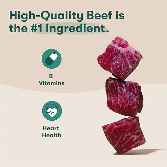 Jinx Beef & Banana Training Treats for Dogs and Puppies, Low-Calorie, All Natural, Slow-Smoked Real Beef, No Fillers 16oz