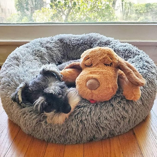 Original Snuggle Puppy Essentials Starter Kit - Heartbeat Puppy for Dogs - Calming Aid with 3 Heat Packs, Puppy Teething Toy, Dog Chew Toy and Dog Blanket