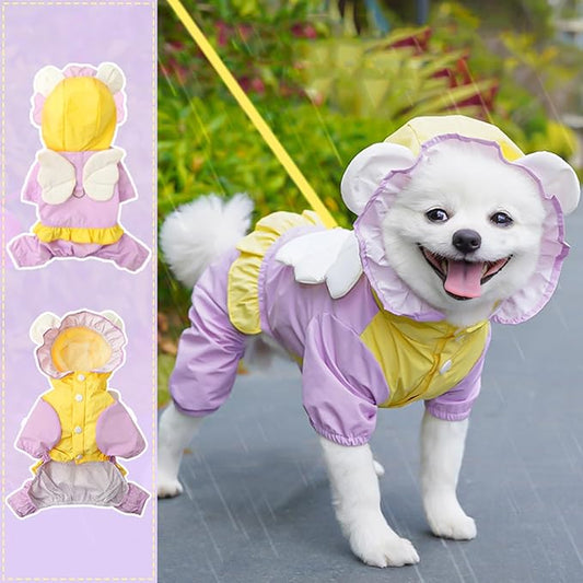 Pet Dog Raincoats Suitable for Large and Small Dog Clothes Windproof and Waterproof Puppy Rainwear