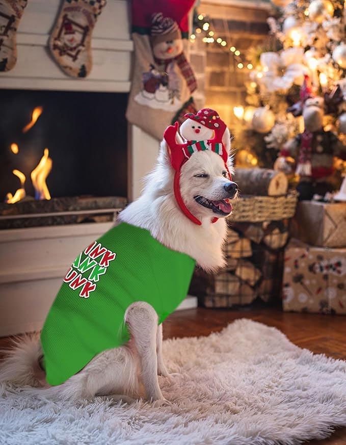 Green Monster Dog Costume,Halloween Christmas Dog T-Shirts Clothes Outfit for Pets Small Medium Large Dogs Cats(X-Large)