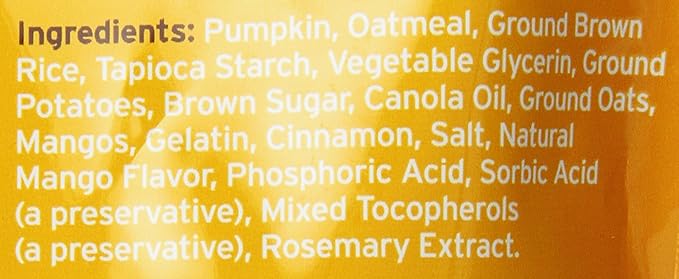 Fruitables Dog Treats, Pumpkin Mango, 5 Ounces | Pack of 2 | Low Calorie | Training Treats | Grain Free