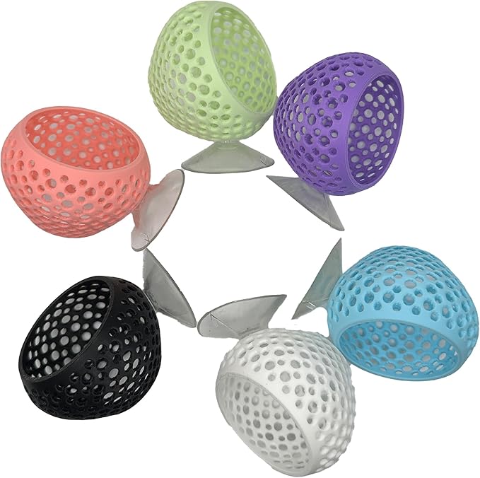 CTWPets Betta Bulb Hide | Betta Rest Fish Tank Ornament | Aquarium Cave with Suction Cup for Small Fish Tank, Betta Habitat, Shrimp Hideout, Aquatic Decor (Black)