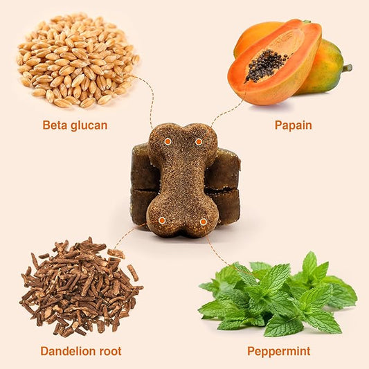 Dog Probiotics Chews for Digestive and Immune Support, Tasty Soft Chews for All Breeds and Ages, Duck Flavor Daily Supplement, 120 Count, Holiday Wellness Treats for Dogs