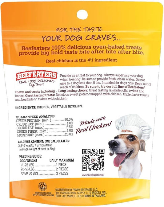 Beefeaters Chicken Jerky Strips for Dogs – Dog Treat. 100% Real Chicken Breast, Grain-Free, No Additives, Perfect for Training & Healthy Growth, Allergy-Friendly