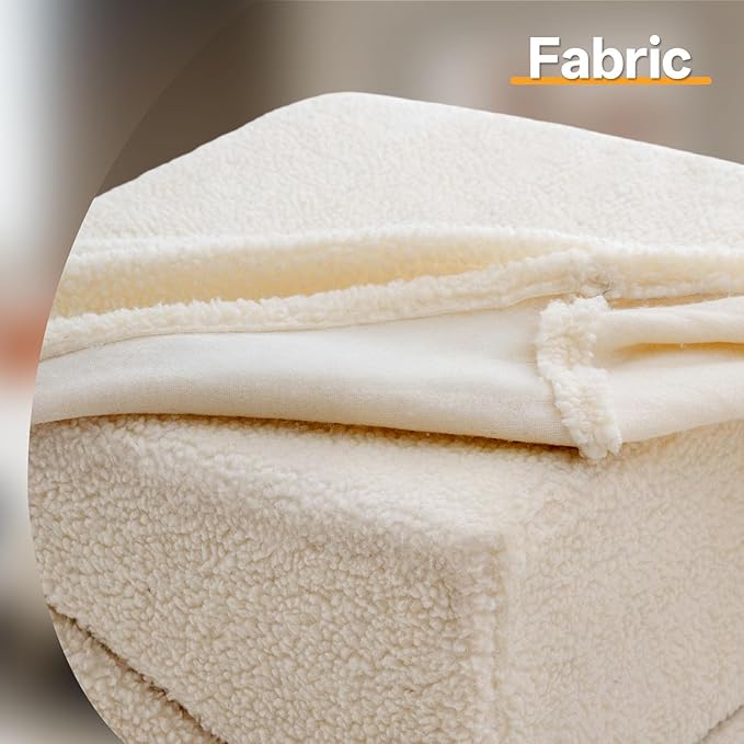 MEWANG Dog Ramp with Storage for Small Dogs & Cats – Pet Stairs, Footstool and Hidden Storage Box, 3-in-1 Design, Anti-Slip, Supports up to 100kg, Suitable for Sofas, Beds, and Living Room Use-Beige