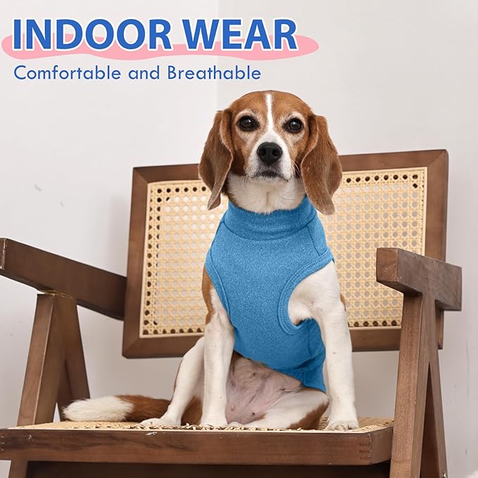 Dog Sweater Fleece - Blue, XS - Stretchable Sleeveless Vest | Warm Lightweight Sweatershirt, Pullover Design for Puppy,Chihuahua Clothes,Autumn/Winter Outdoor Clothing