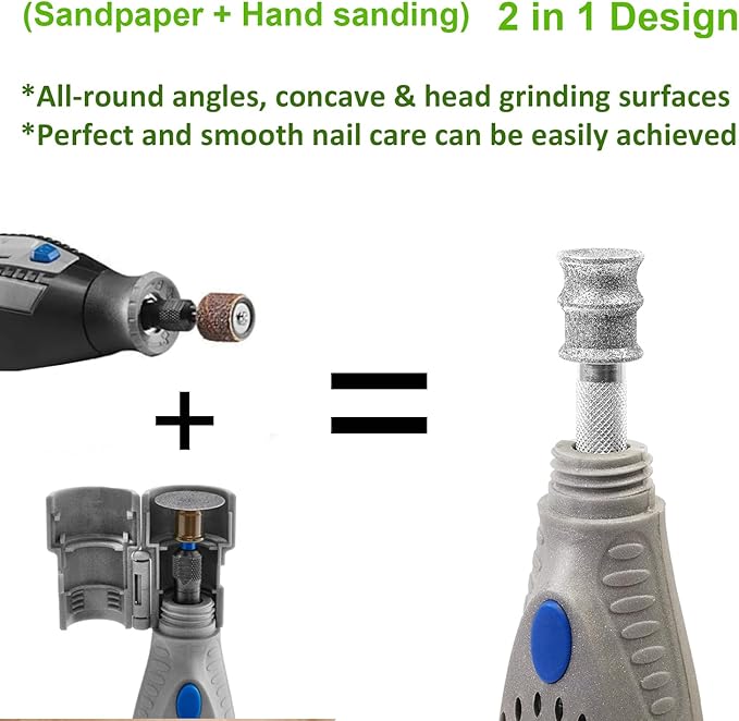 Jumbo+60 Diamond Dog Nail for Dremel, Screw-Mounted Mode Nail Dremel Tool for Dogs, Especially Suitable for Long-Haired Dogs, Dremel Polishing Bits, Animals Nail Care & Home Grinder Tools