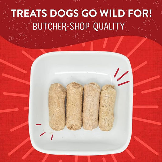 Stella & Chewy's Freeze-Dried Raw Wild Weenies Dog Treats - High-Protein Training Treats for Dogs & Puppies - All-Natural Bacon Recipe with 95% Meat & Organs - USA Made - 11 oz Bag
