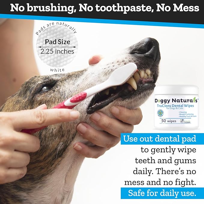 Truclens Dental Wipes fro Cats and Dogs (50 Count)ā¦