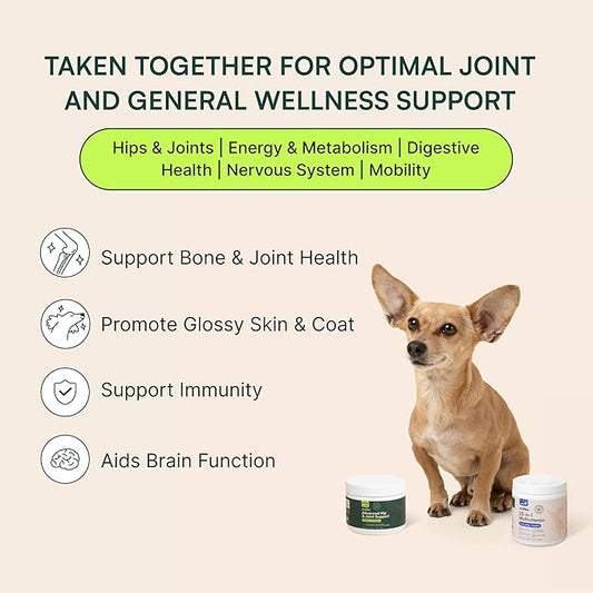 Wuffes Hip and Joint Supplement for and 23-in-1 Multivitamin Bundle for Dogs (Small & Medium Breed)