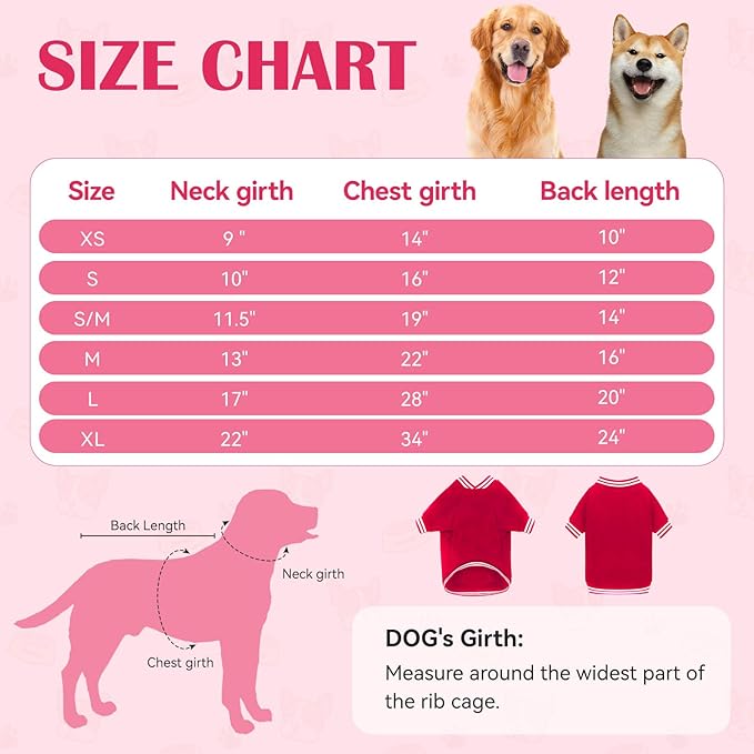 Dog Sweaters for Large Dogs, Brushed Fleece Dog Sweater Baseball Jacket Large Pet Sweater Clothes Soft Warm Boy Girl Pet(Red-XL)